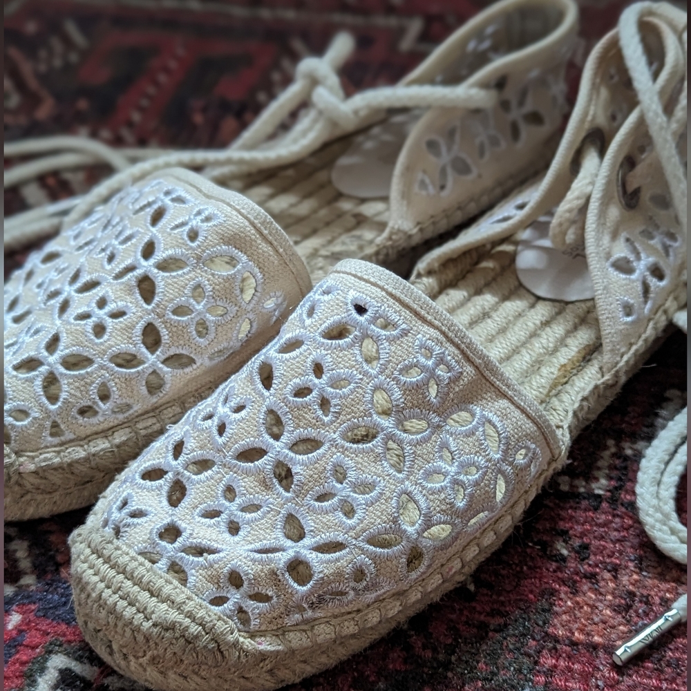 Michael Kors ballet tie up flats
